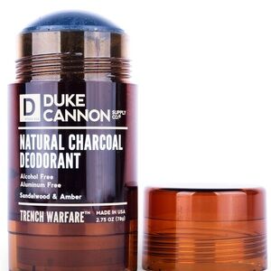 DUKE CANNON
NATURAL CHARCOAL DEODORANT